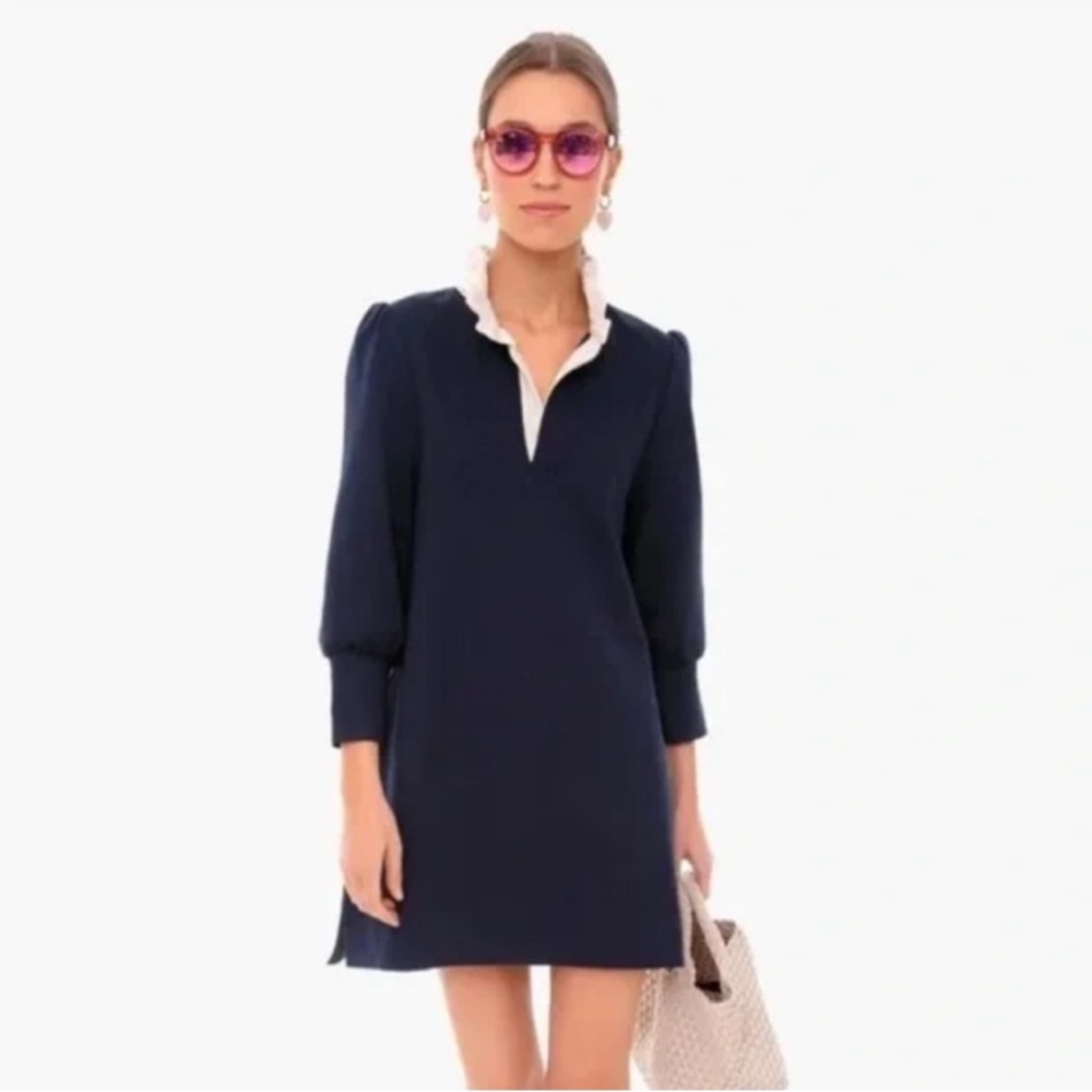 Tuckernuck Navy Blue Dress with White Collar